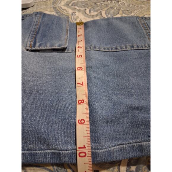 Madden NYC Women’s Size Small Skater Cargo Jeans 29" Inseam Wide Leg Grungecore - Picture 7 of 10